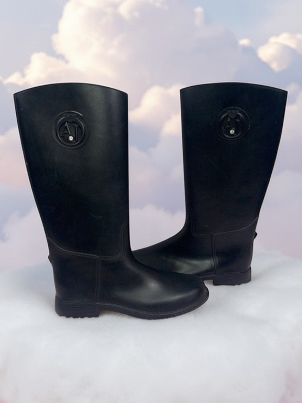 Armani Exchange rain ☔️ boots. Size 8.5 💝